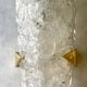 Arlus pair of Murano glass and brass wall lights