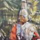 Oil on canvas painting by Eric Mason Up the Mall 1970