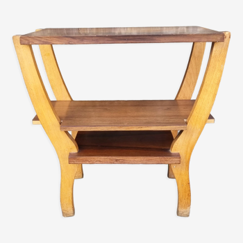 Serving table in wood, 50s