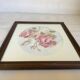 Tableau bouquet de roses aquarelle signée