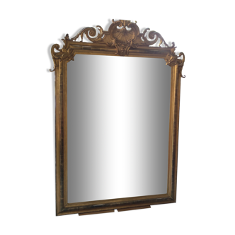 Old large gilded mirror