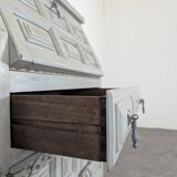 Sloped desk with chamfered edges