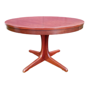 Table ronde scandinave avec rallonge