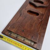 Solid wood bookends with zipper, folding, 1900