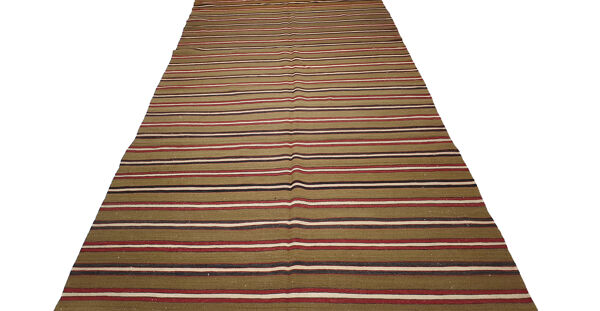 tapis vintage kilim 358x160 cm salon turc accent boho tapis tissé plat vieux tapis