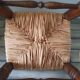 Straw chair and stool