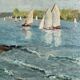 Painting, oil on canvas, signed, impressionism 1930s