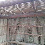 Vintage bamboo and rattan cabinet or storage unit