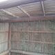 Vintage bamboo and rattan wardrobe or storage unit