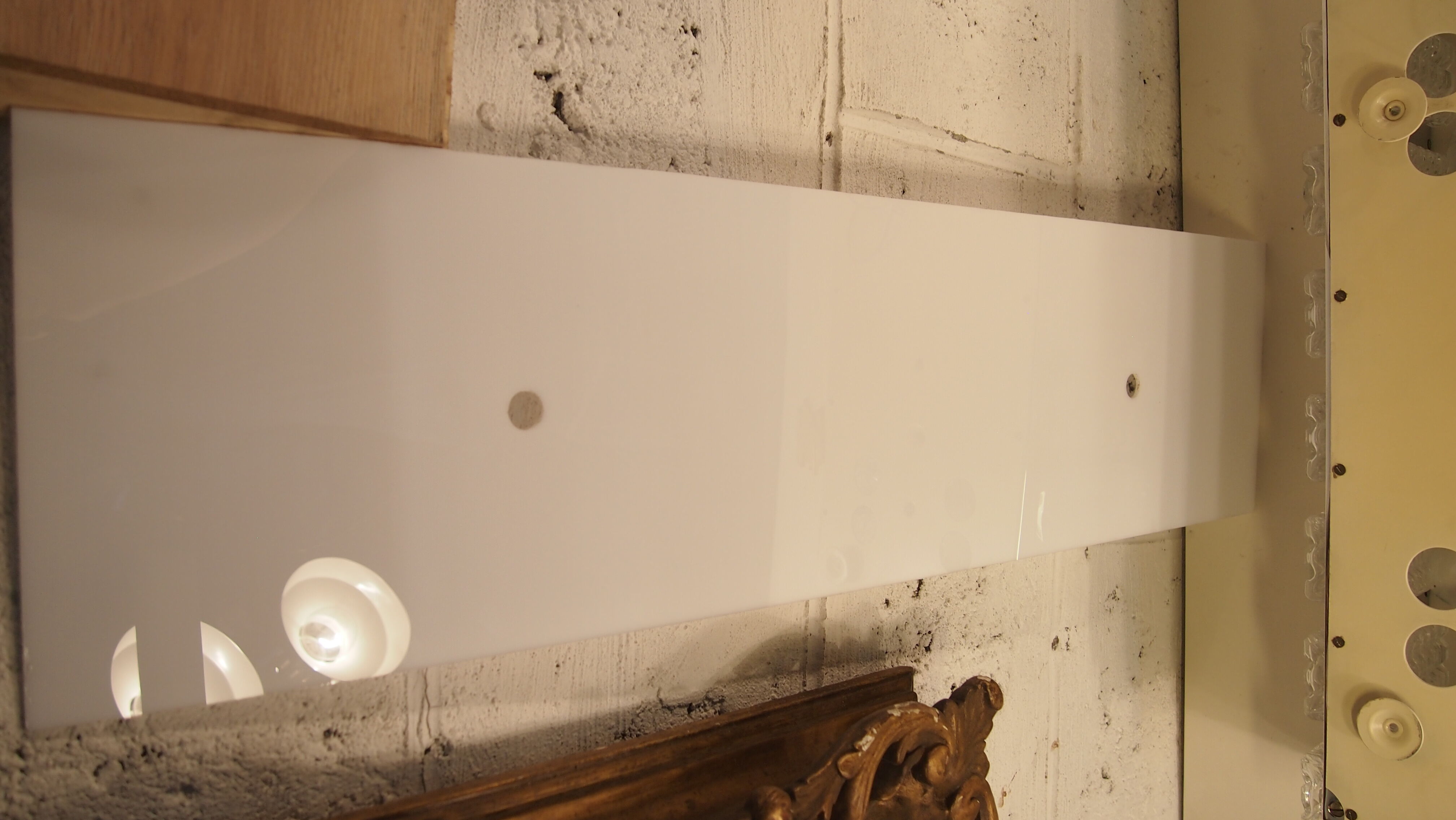 John Perzel textured glass art deco ceiling light