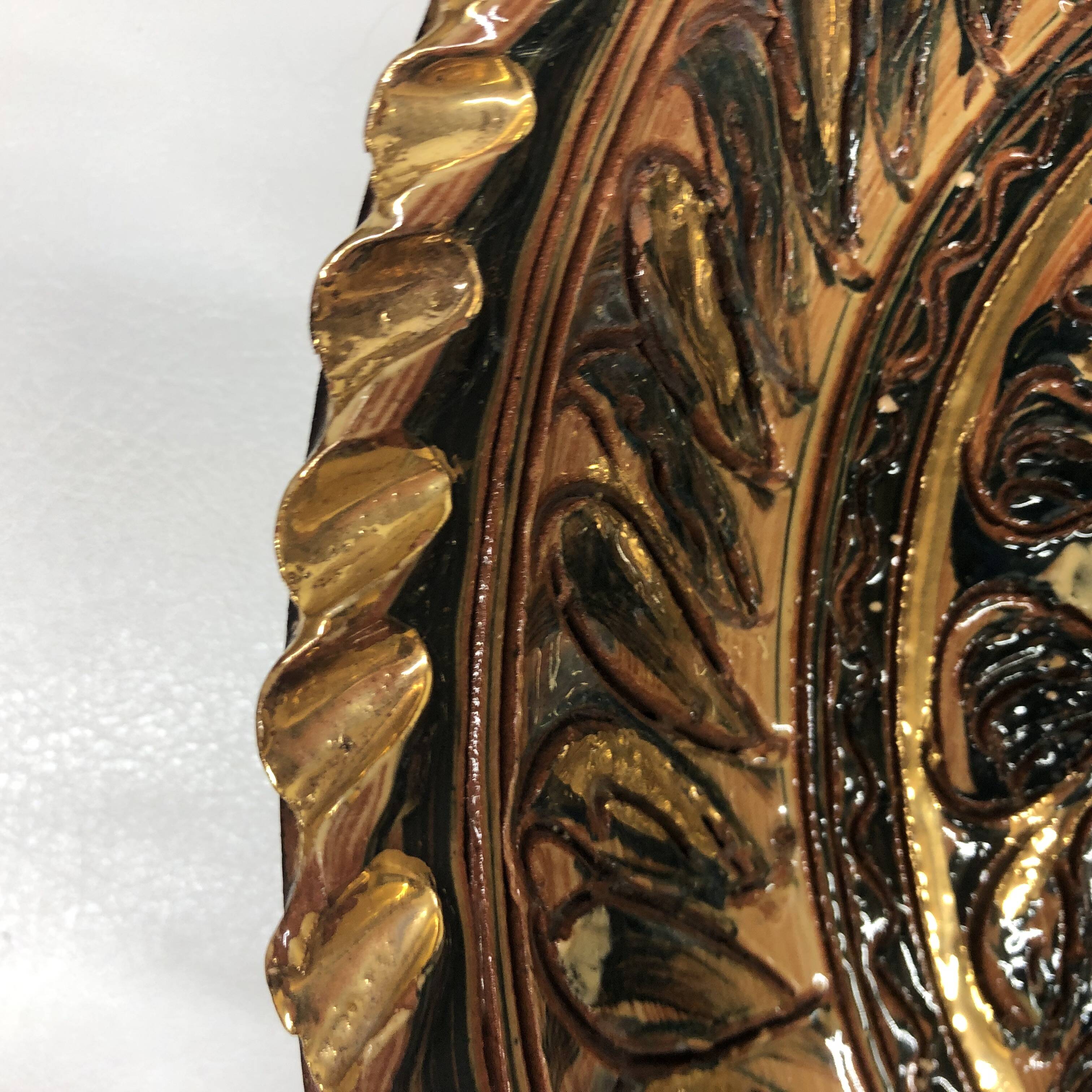 Nimy ceramic dish by Georges Destrebecq circa 1950