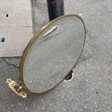 Brass mirror,