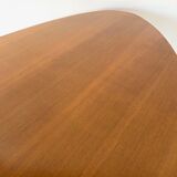 Oval wooden coffee table, 1960