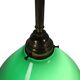 Vintage pendant lamp – billiard lamp – opaline glass – brass – 1960s