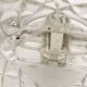Czechoslovak moulded glass candlestick