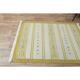 1970s Vintage Turkish Handmade Wool Cotton Green Kilim Rug 117x170