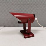Small delicious wall lamp in Bordeaux red color from the 1980s