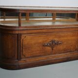 Antique Oak Jewellery Cabinet or Shop Counter, Early 20th Century