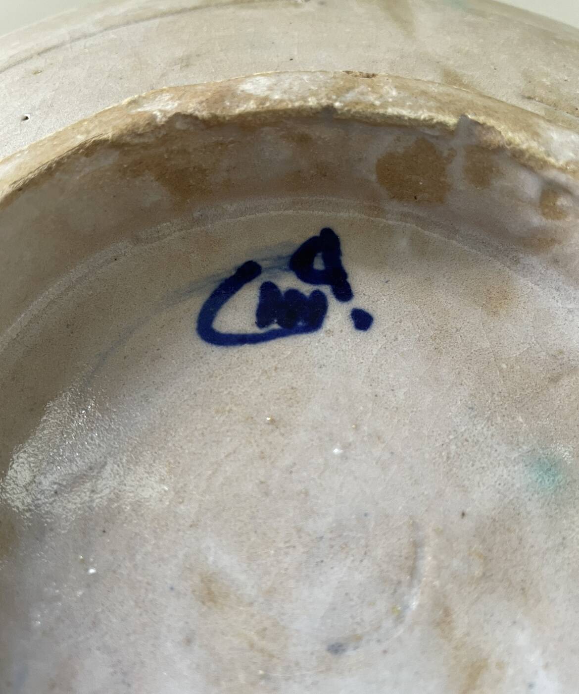 Cobalt blue Moroccan plate