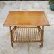 Wheeled rattan dessert trolley