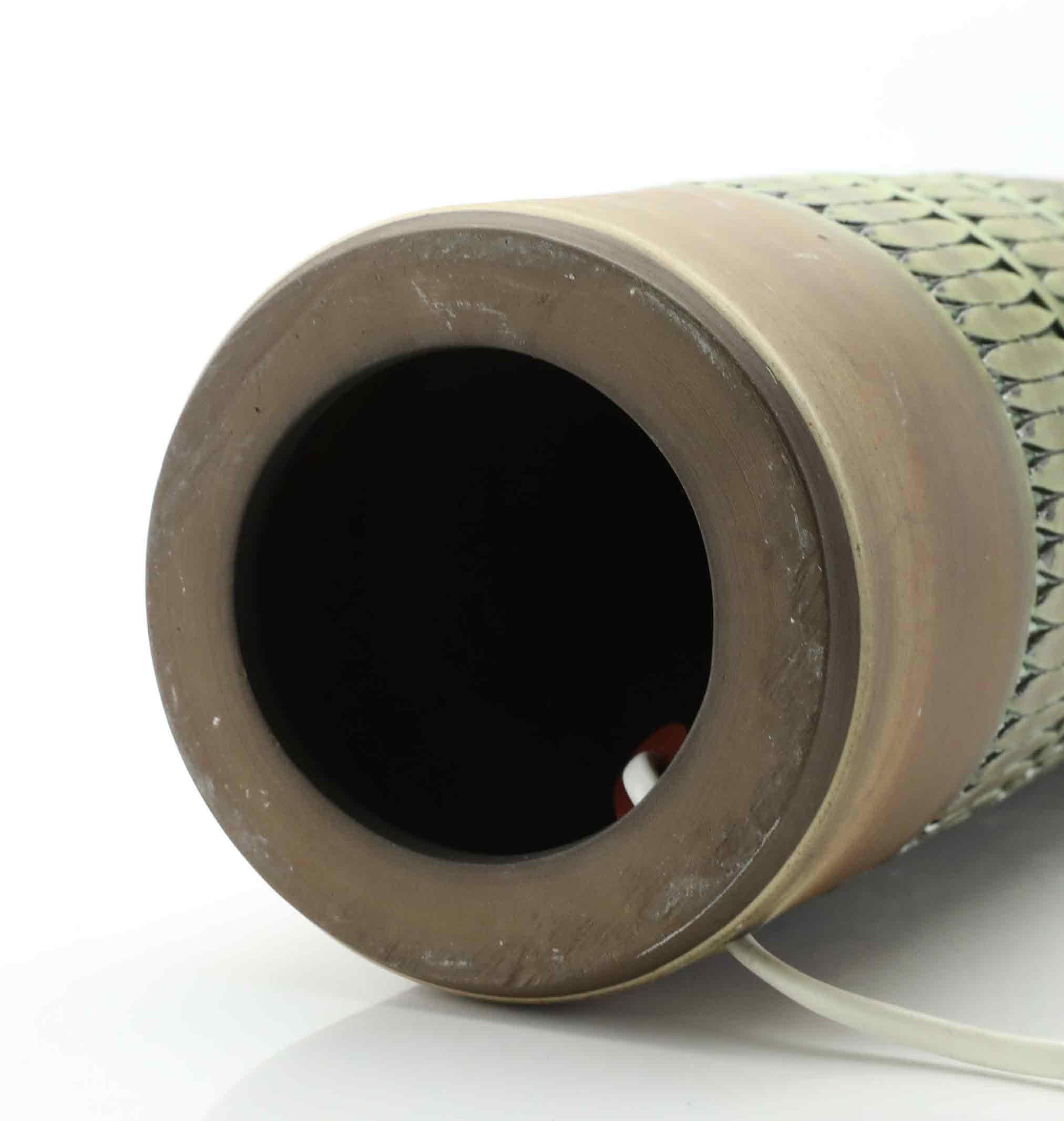Tomas anagrius table lamp, ceramic, sweden, 1960s.