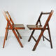 Ensemble de 4 chaises de campagne pliantes George VI utilisées par les militaires britanniques pendant la Seconde Guerre mondiale