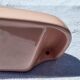 Vintage pink ceramic bathroom shelf