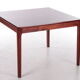 Square Danish designer Rosewood coffee table, 1970s