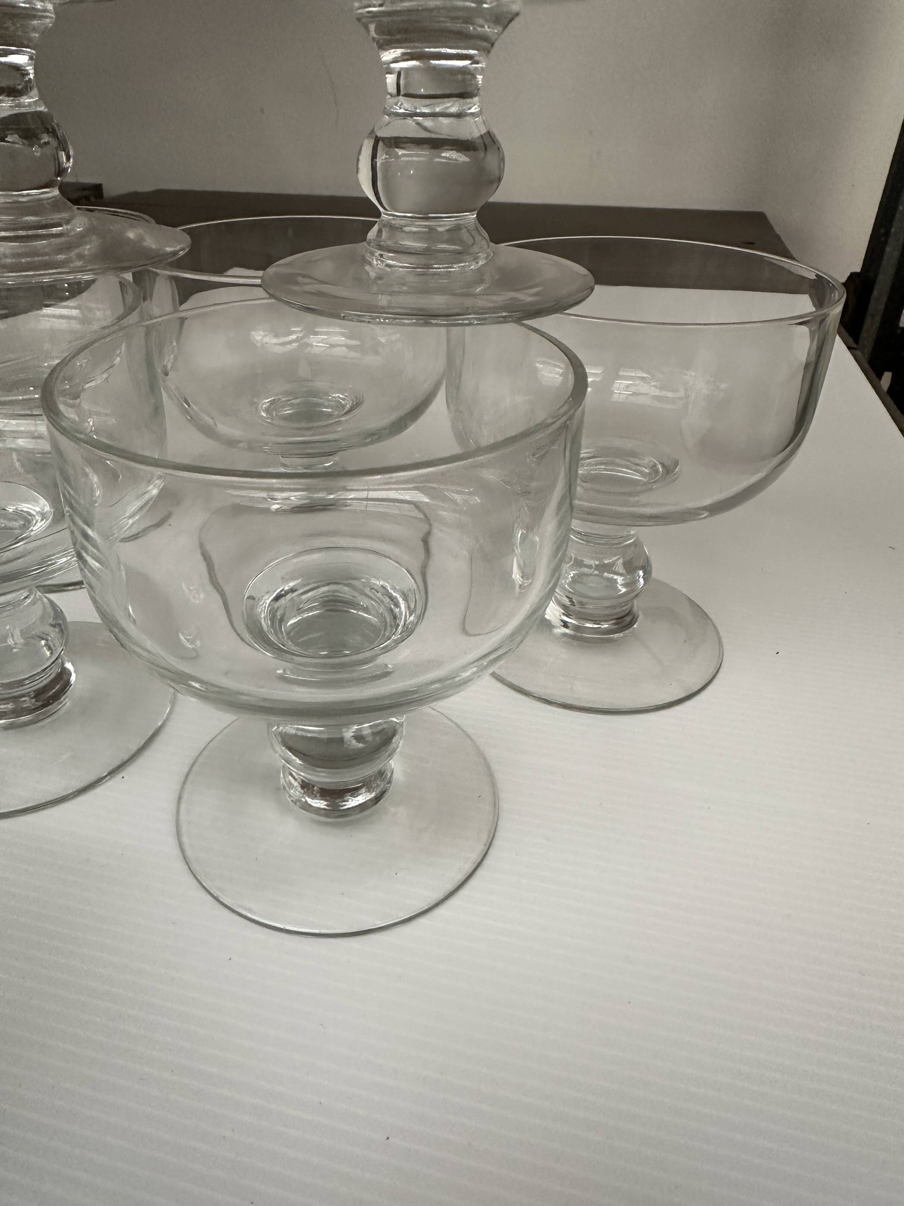 8 crystal ice cream cups