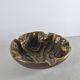 Vintage mid century brutalist brass ashtray