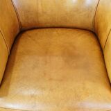 Cow leather armchair in a unique color