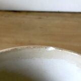 Grand Bol à Café au Lait Ancien avec Motifs de Cerises Rouges et Feuilles Vertes