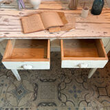 Small country table with 2 drawers