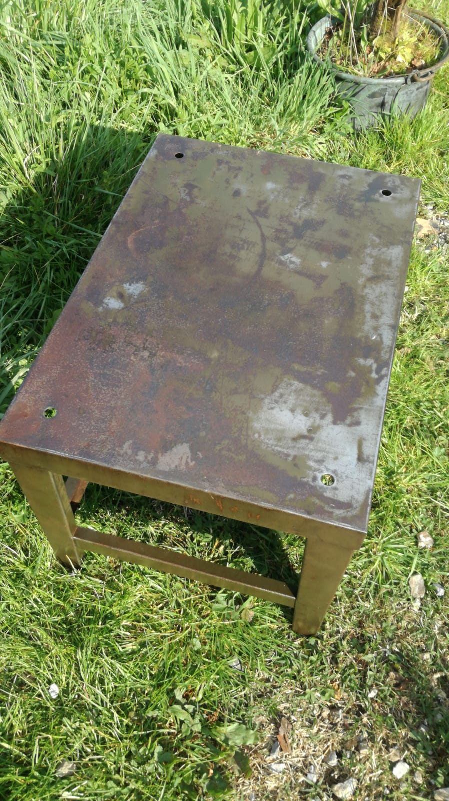 Industrial coffee table