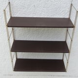 Metal string modular wall shelf