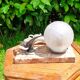 Art deco lamp, globe and marble