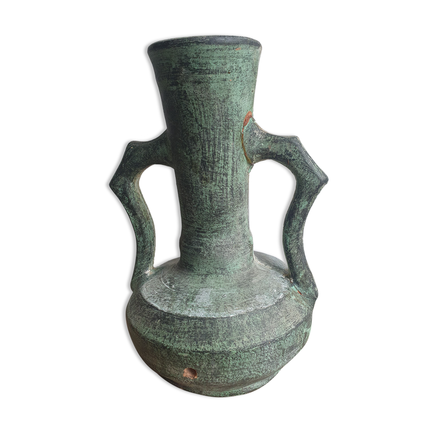 Ancient terracotta vase jar