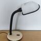 Lampe bureau blanche noire  bras articulé vintage