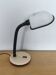 White black desk lamp with articulated arm vintage
