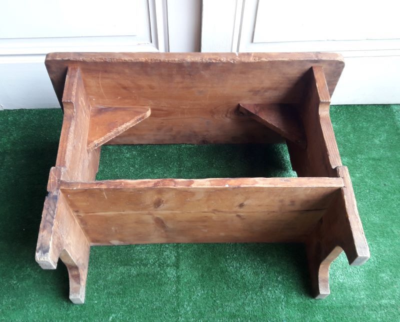 65cm foot rest set, rustic folk art XX