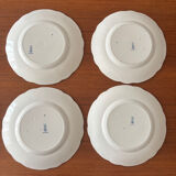 Set of 4 Royal Doulton Joséphine model dinner plates – blue decoration