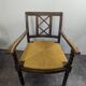 Pair of brutalist spool chairs