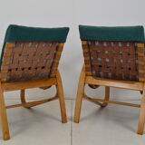 Paire de fauteuils en bois de hêtre courbé, design Jan Vaněk, années 1930.