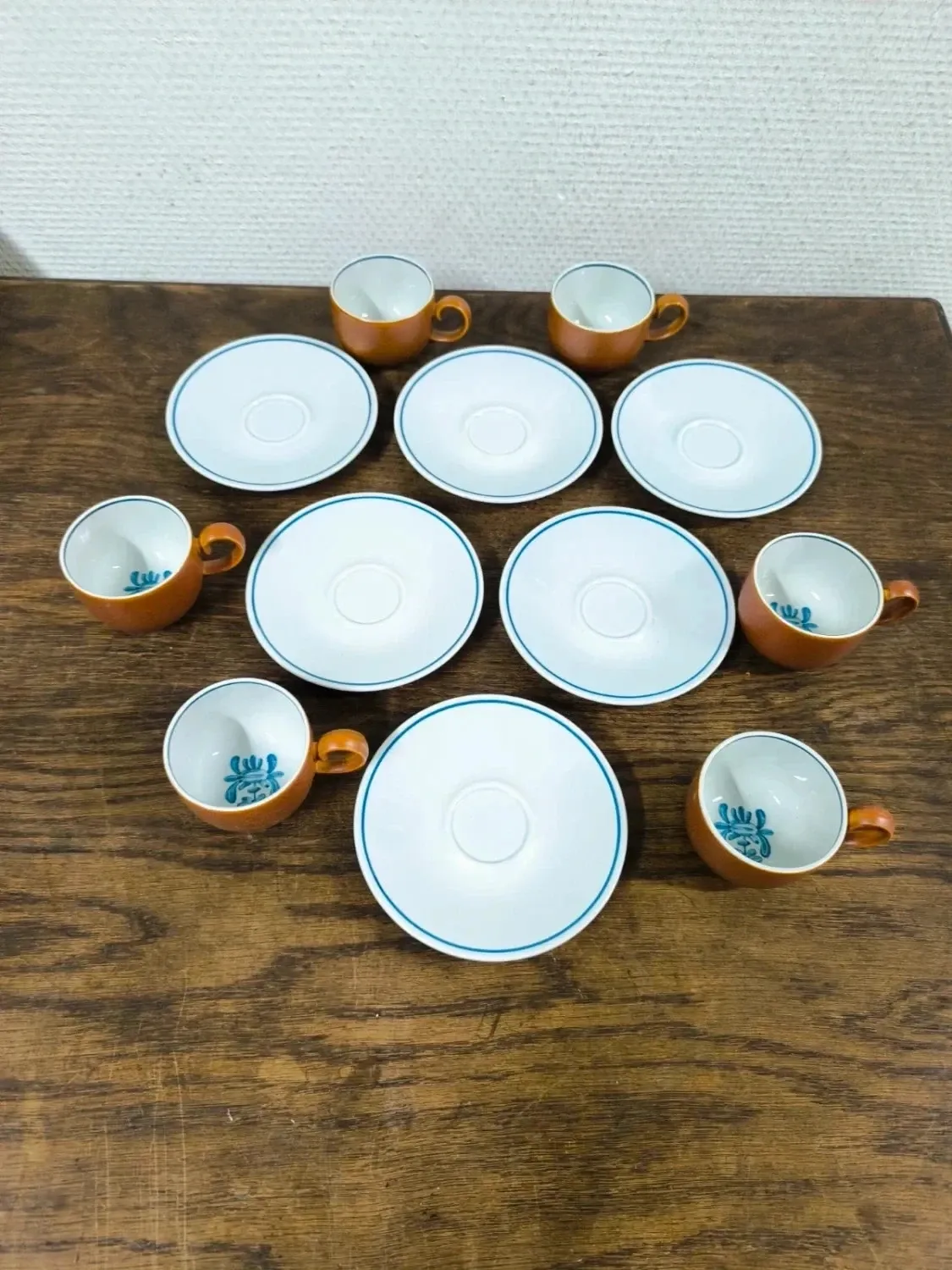 Set of 6 cups + saucers Villeroy and Boch Chekiang