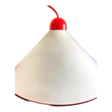 Ceiling lamps in opal glass Italian 1970s