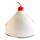 Ceiling lamps in opal glass Italian 1970s