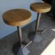 2 bar stools bistrot 1960