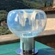 Fluorescent Murano glass table lamp by PVM, 1970s
