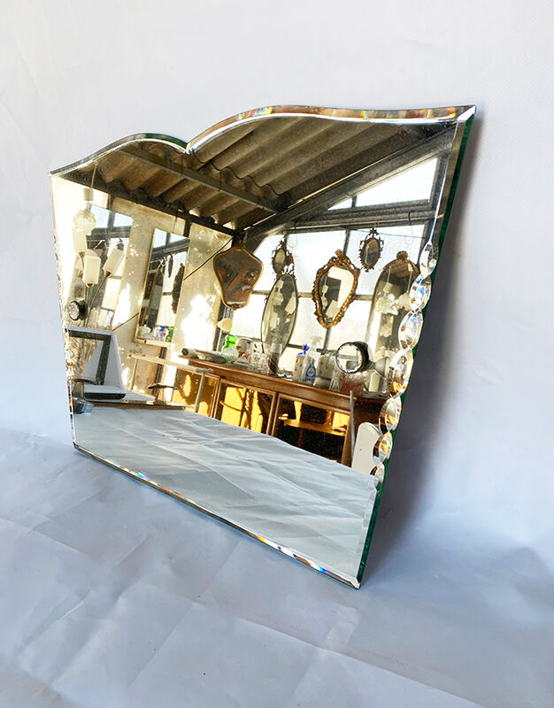 Beveled art deco mirror 58x42cm