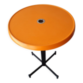 Bistro table, werzalit pedestal table from 1970